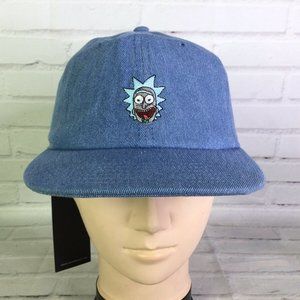 Rick and Morty Logo Denim Adjustable Strapback Hat